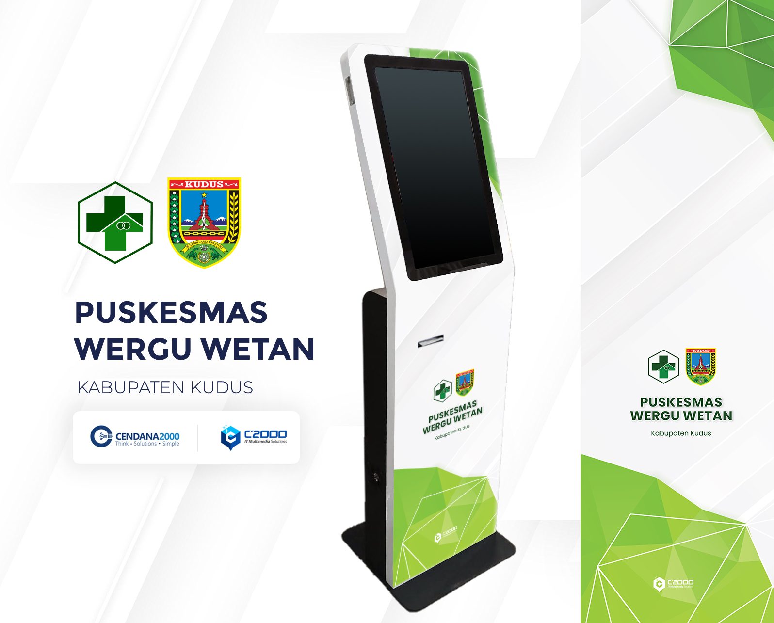 Mockup Desain KiosK Puskesmas Wergu Kudus (Varian 03)